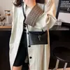 Bolsa Saco Texturizada da Moda, Nova Bolsa de Mão com Padrão Trançado, Bolsa de Ombro de Estilo Sofisticado, Bolsa Transversal para o Dia a Dia para Mulheres