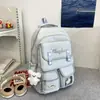 Mochila estilo universitario, linda, de gran capacidad para estudiantes de secundaria y preparatoria, adecuada para llevar laptops y libros, casual y versátil, perfecta para ir a la escuela y clases extra
