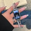 Pulsera de Diamante de Color de Lujo Ligero Adecuada para Huawei Band 9 Correa Pulsera de Perlas NFC Metal Huawei Band 8 Banda de Muñeca Modelo para Mujer