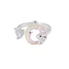 Anillo de personalidad de moda dopamina de conejo fresa para mujer, diseño original, exquisito y dulce, anillo abierto ajustable