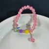 Pulseira Casal Borboleta HelloKitty Gato Kt Estilo Ins Pulseira de Miçangas Feita à Mão Presente de Aniversário para Meninas