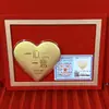 Pastel Corazón de Oro Puro 999, Regalo de San Valentín, Te Amo con Todo Mi Corazón, Princesa, Que Te Enriqueces