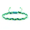 Comércio Exterior Transfronteiriço Joias Corda de Cera Trançada Pulseira de Mão Brinquedo Pulseira Trançada de Três Fios Colorida Cruzada Conjunto Ajustável para Casal