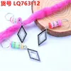 Anillo para Cabello de Rastas para Peluca Anillo para Cabello Tocado Hecho a Mano DIY Accesorios para el Cabello Aleación Retro Rombo Diamante Colgante con Goteo de Aceite