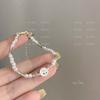 Nueva pulsera de perlas de tulipán para mujer con diseño de nicho, pulsera de flores dulces, regalo para niñas