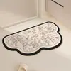 Alfombrilla de suelo de tierra de diatomeas simple estilo coreano, Felpudo absorbente de agua para baño, Alfombrilla de baño antideslizante, Felpudo resistente a la suciedad para entrada