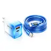 Cable de Datos Gan Nitrógeno Carga Rápida Pantalla Digital 100W Carga Súper Rápida Adecuado para Apple 17, Huawei Honor Pro, Samsung, Xiaomi