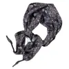 Bufanda de Seda para Mujer Nueva Moda Triángulo Estampado Bufanda para Mujer Casual Versátil de Viaje Decorativa Bufanda para Cintura Pañuelo Multifuncional para la Cabeza