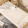 Protetor impermeável para xixi de bebê, tecido crepom, à prova d'água, lençol de algodão gaze para berço infantil, absorvente para cuidados menstruais feito sob medida, lavável
