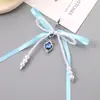 Coreano y Japonés Tela Nueva Lazo Gota de Agua Colgante para Teléfono Accesorio para Estuche de Auriculares Bolso con Abalorios Hecho a Mano Cadena Colgante