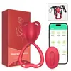 Amazon Roupa Íntima Vestível Novo Controle Remoto por App Estimulador Clitoriano Vibrador do Ponto G Roupa Íntima Brinquedo Sexual para Homens e Mulheres