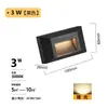 Luz de Esquina de Pared Montada en Superficie para Exteriores, Luz para Pies, Luz de Pared de Emisión Lateral, Luz para Peldaños, Luz para Pasillos, Luz para Escaleras, Carcasa de Aluminio Fundido a Presión