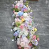 Arreglo Floral para Fondo de Boda, Decoración Floral de Arco, Escaparate, Flores de Mesa para Sala de Exposiciones, Tira Larga de Flores, Flores Artificiales, Flores Falsas, Flores para Decoración de Punto Fotográfico Popular