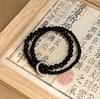Pulseira de Círculo Duplo Estilo Chinês Estilo Semelhante de Xiaohongshu com Miçangas Novo Design de Nicho de Alta Qualidade Pulseira para Mulheres Jovens