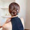 Horquilla elegante con forma de disco y cabeza de albóndiga de TikTok, accesorios para el cabello retro de moda simple para mujer, horquilla para el cabello con enchufe para todo tipo de cabello