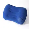 Almohada inflable en forma de U, automática, portátil, para viajes, cuello, avión, viajes al aire libre, Sanbao