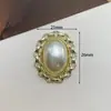 Versión coreana de accesorios de aleación de perlas plato ovalado con forma de flor pulsera vintage collar agujero zapatos joyería material DIY
