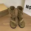 Sandalias Romanas Retro para Mujer que Aumentan la Altura 2026 Nuevas de Verano Versátiles Botines de Suela Gruesa Sandalias de Deslizamiento de Moda Adelgazantes