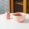 Tazón de Matcha con Forma de Corazón Estilo Japonés con Pico, Tazón con Lazo, Soporte para Batidor de Té, Más Vendido en Amazon, Venta Directa desde Changji