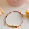 Pulsera de Cuerda Colorida para Rezos Diarios Rosa 2025 Nueva Pulsera Tejida a Mano Joyería para Mujeres Adultas Cuerda de Mano Regalo Lindo