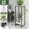 Suporte de Flores para Sala de Estar, Rack de Exibição de Plantas de Coluna de Ferro Forjado de Chão, Bandeja para Vaso de Flores, Rack de Armazenamento, Estilo Luxo Leve para Varanda