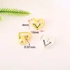 Corazón chapado en cobre de oro de 18 quilates que conserva el color, melocotón melocotón corazón espaciador cuentas Accesorios de joyería DIY Pulsera collar hecho a mano venta al por mayor