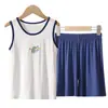 Conjunto de Colete e Shorts Infantil, Roupa de Verão Infantil, Novo Conjunto de Colete e Shorts de Verão para Bebê, Youkesi Classe A