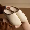 Nueva colección de invierno de pantuflas de algodón: Pantuflas impermeables, resistentes a las manchas, cálidas, ligeras, cómodas y elegantes para hombre, para uso en casa; pantuflas de algodón de invierno para mujer para parejas