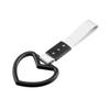 Cinturón Electrostático JDM en Forma de Corazón de Plástico para Coche Anillo Colgante Decorativo de Advertencia Anillo de Advertencia para Parachoques Trasero Anillo de Tirar a Mano para el Interior del Coche