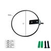 Jingmao 4, 6, 8 pulgadas anillo de soporte para macetas montado en la pared estante de almacenamiento para plantas en maceta montado en la pared plegable