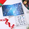 Caja de Regalo para Pulseras DIY Ecológicas Set de Joyería Azul Calendario Cuenta Regresiva Adviento Navidad Regalo Hecho a Mano