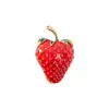 Broche de fruta de design de nicho criativo transfronteiriço, broche de melancia com strass, acessórios de broche corsage, broche mais vendido da Amazon