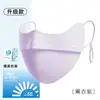 Máscara de Protección Solar Ruiya de Hilo de Nylon Original Mejorado, Nueva Moda Transpirable de Seda de Hielo para Protección Ocular Facial de Mujer, Tridimensional de Alto Valor Estético