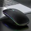 Ratón Inalámbrico Bluetooth de Doble Modo de Carga Silencioso Transfronterizo Oficina Juegos Ratón Inalámbrico Luminoso
