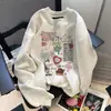 Sudadera con Capucha de Dibujos Animados Súper Linda con Graffiti para Estudiantes de Secundaria, Popular Nuevo Estilo de Este Año, Sudadera Elegante de Manga Larga para Otoño que Reduce la Edad