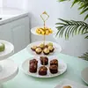 Soporte para exhibir postres, mesa para la hora del té, juego de mesa de postres, bandeja para pasteles y bocadillos de la hora del té, plato de exhibición para cumpleaños y bodas