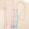 Venta Caliente Cielo Estrellado Luminoso Higo Abalorio Cadena Cruzada Corazón Lanyard para Teléfono Móvil Cadena de Bolso Colgante para Funda de Teléfono Móvil Colgante
