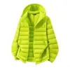 Chaqueta de plumas ligera con capucha invierno nueva 90% plumón de pato protección contra el frío chaqueta cálida ligera chaleco de canalé protección contra el frío para exteriores