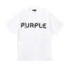 Camisa Roxa Masculina Feminina High Street Camisetas Masculinas 2024Ss Whi