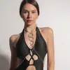 Cadena para el cuerpo de moda europea y americana transfronteriza, nueva de venta caliente, cadena para el cuerpo de mujer sexy, cadena para el pecho exagerada de temperamento, cadena para el cuerpo de mujer versátil