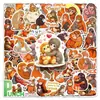 50 piezas de pegatinas de mono punch solitario, bestseller transfronterizo, popular animal de dibujos animados, pegatinas decorativas impermeables para teléfono DIY