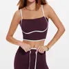 Ropa Interior Deportiva Nueva 2025 para Mujer con Cinturón de Colores Combinados, Almohadilla en el Pecho, Fitness, Belleza, Espalda a Prueba de Golpes, Push Up, Sujetador para Pilates y Yoga