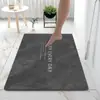 Alfombrilla absorbente para pies de lodo de diatomeas, alfombrilla absorbente antideslizante de secado rápido para baño, alfombrilla para el suelo de la entrada del inodoro, felpudo para la puerta del hogar