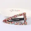 Pinza para el pelo triangular de pedrería, moderna y versátil, para mujer, elegante y a la moda, pinza lateral para la frente, accesorio para el cabello de nuevo estilo
