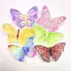 Dibujos animados simulación hielo a través de mariposa DIY gel de crema pinza para el pelo hecha a mano carcasa de teléfono móvil taza tocado accesorios de resina material