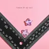 Novas Cores Gradientes com Glitter que Mudam de Cor Estrela de Cinco Pontas Acessórios de Resina Criativos DIY Fofos Acessórios de Cabelo Patches Decorativos Atacado