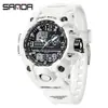 Reloj Sanda para Hombre y Mujer Doble Pantalla Deportivo Resistente al Agua para Exteriores Reloj Electrónico Impermeable para Escalada Reloj Multifuncional para Estudiantes para Hombre