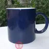 Transferencia Térmica Sublimación Mate Escarchado Creativo Personalizado Taza de Cerámica Asa Redonda Taza que Cambia de Color Venta Directa Mayoreo