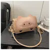Bolsa de Ombro Única de Gatinho Fofo Feminina Desenho Animado Novo Estilo Casual de Ombro Único Transversal Versátil para Viagem Pequena Bolsa de Mão