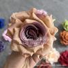Cabeça de Flor Rosa Simulação Cabeça de Flor Rosa Diamante Cabeça de Flor Simulação para Casamento Decoração de Casamento Adereços de Parede para Estúdio Fotográfico